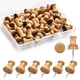 thumbnail image 1 of Alfileres de madera Dorbetar, 40 unidades, para tablero de corcho decorativo, 1 of 8