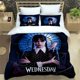 thumbnail image 1 of 3D Print Wednesday Addams Bedding Set Duvet Cover Bed Set Quilt Cover Pillowcase Comforter king Queen Size Boys Adult Bedding, 1 of 5