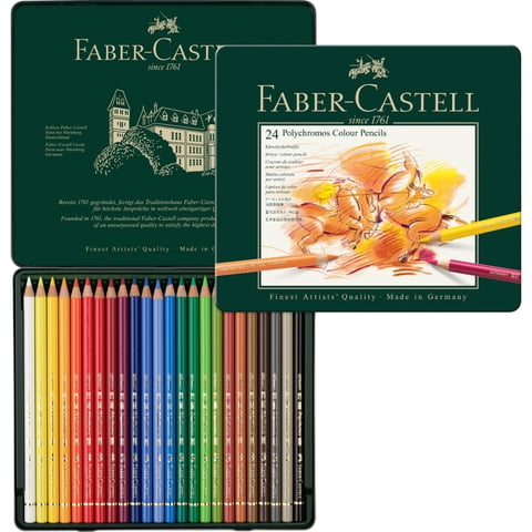 Faber Castell - Lata Ecolápices Polychromos Faber-Castell X24 Colores