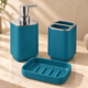 thumbnail image 5 of Set De Baño Completo 6 Piezas De ABS Con Basurero Dispensador Y Escobilla Color Turquesa, 5 of 7