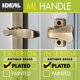 thumbnail image 2 of Tirador de puerta Storm Ideal Security 1216 con cerradura para 2,5 a 4 cm, 2 of 7