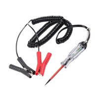 Magideal - Probador De Circuito Automotriz, Herramienta De Sistema Eléctrico De Pluma De Prueba Eléctrica De 6-24V, Luz De Prueba Con Cable De Resorte Extendido