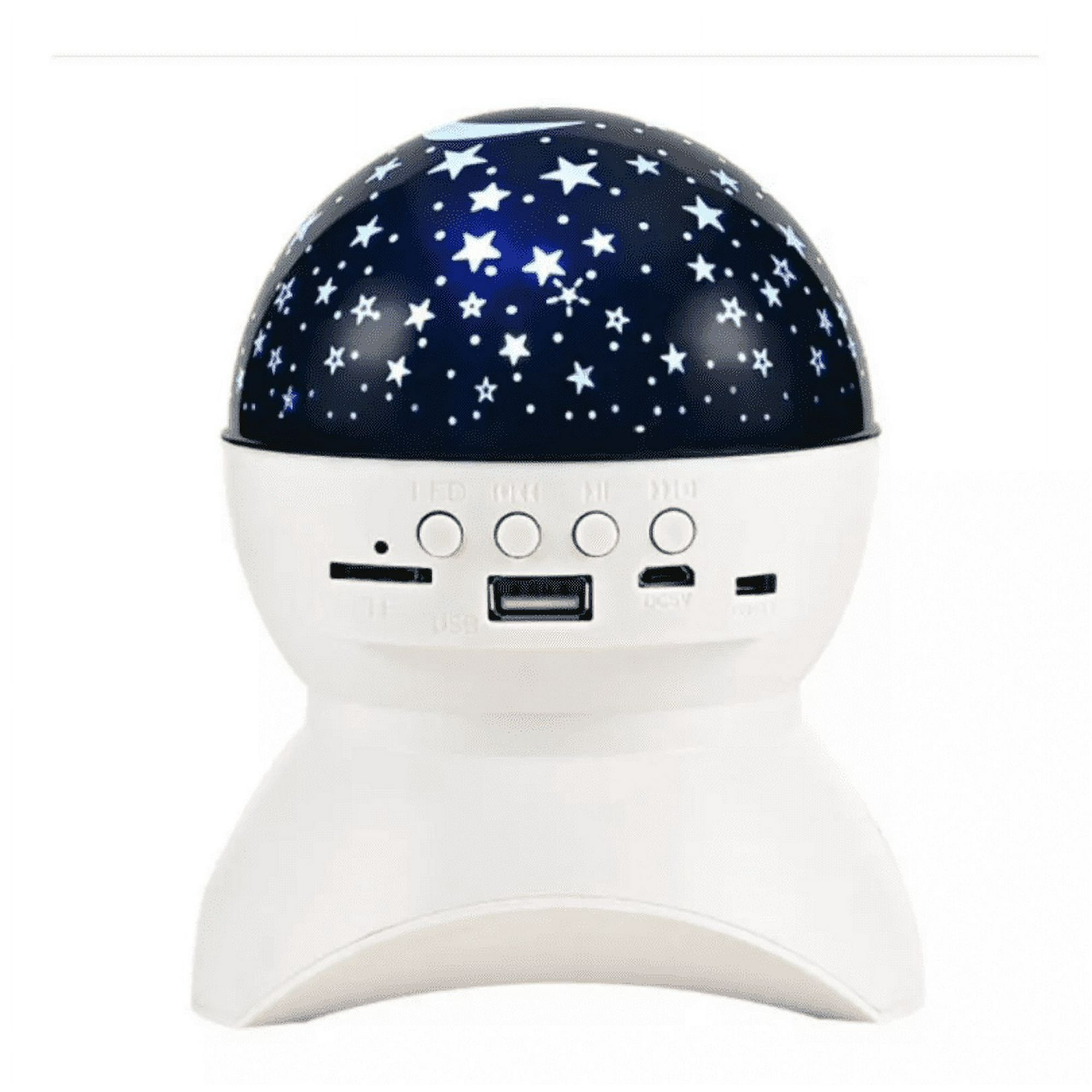 Genérico - Lampara Mesa Proyector Estrellas Parlante Bluetooth Rondon