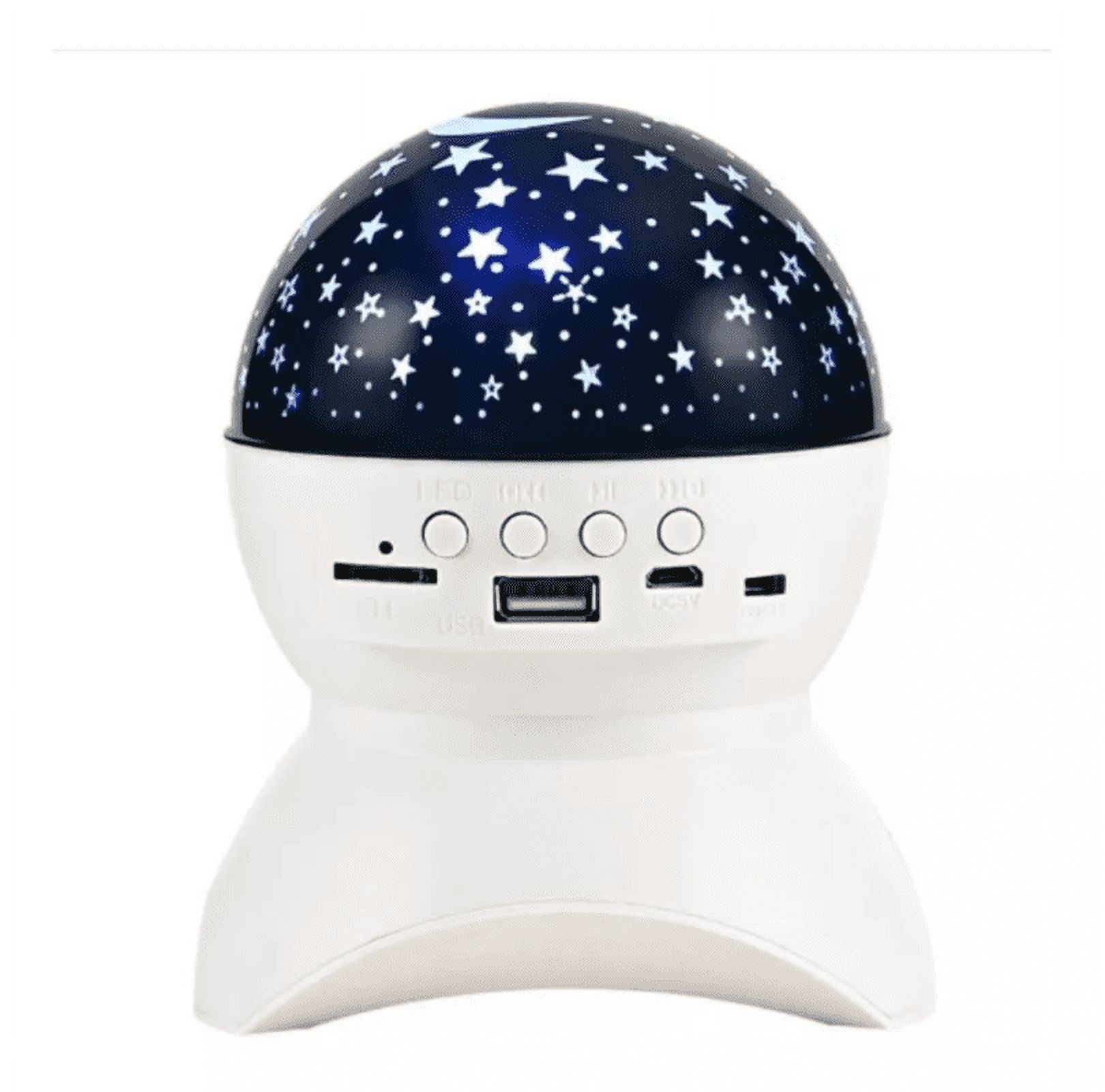 Genérico - Lampara Mesa Proyector Estrellas Parlante Bluetooth Rondon