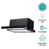 Groner - Campana Telescópica Black Digital 60Cm