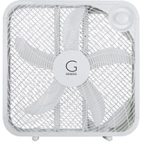 Ventilador De Caja Genesis G20Box-Wht, 20 Pulgadas, 3 Velocidades, Blanco