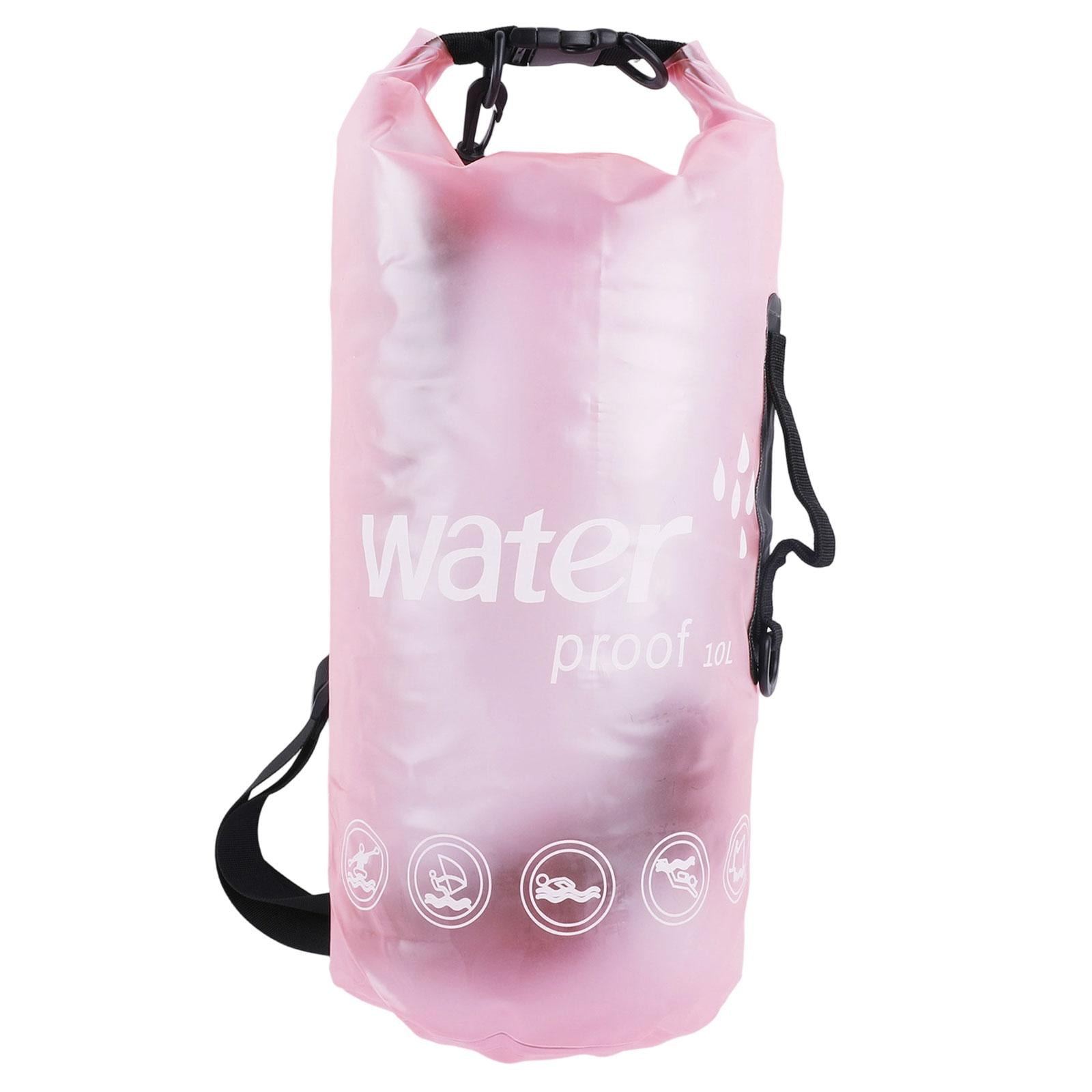 Magideal - Bolsa Seca Impermeable, Bolsa De Almacenamiento Seca De 10 L Para Mujeres Y Hombres, Mochila Enrollable Portátil Para Kayak, Viajes, Natación, Canoa F Rosa