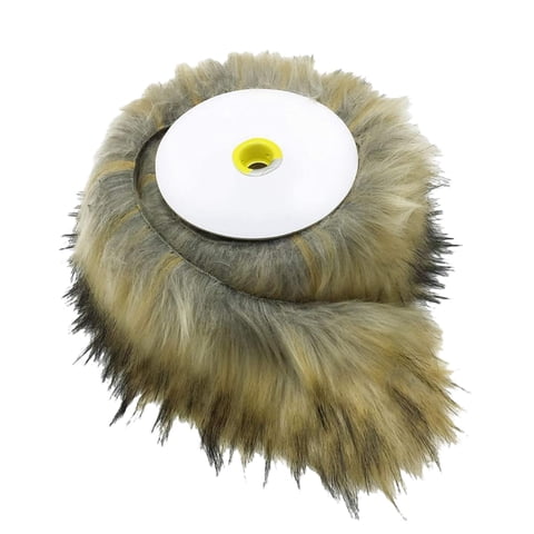 Magideal - Shaggy Fabric Cut Handcrafts Para Patchwork Decor Craft Sofá Alfombra , Beige