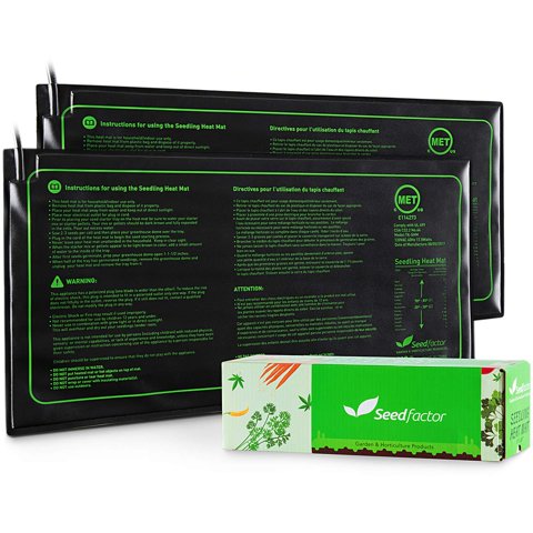 Alfombrilla Térmica Seedling Seedfactor, Certificada Por Met, Impermeable, Paquete De 2
