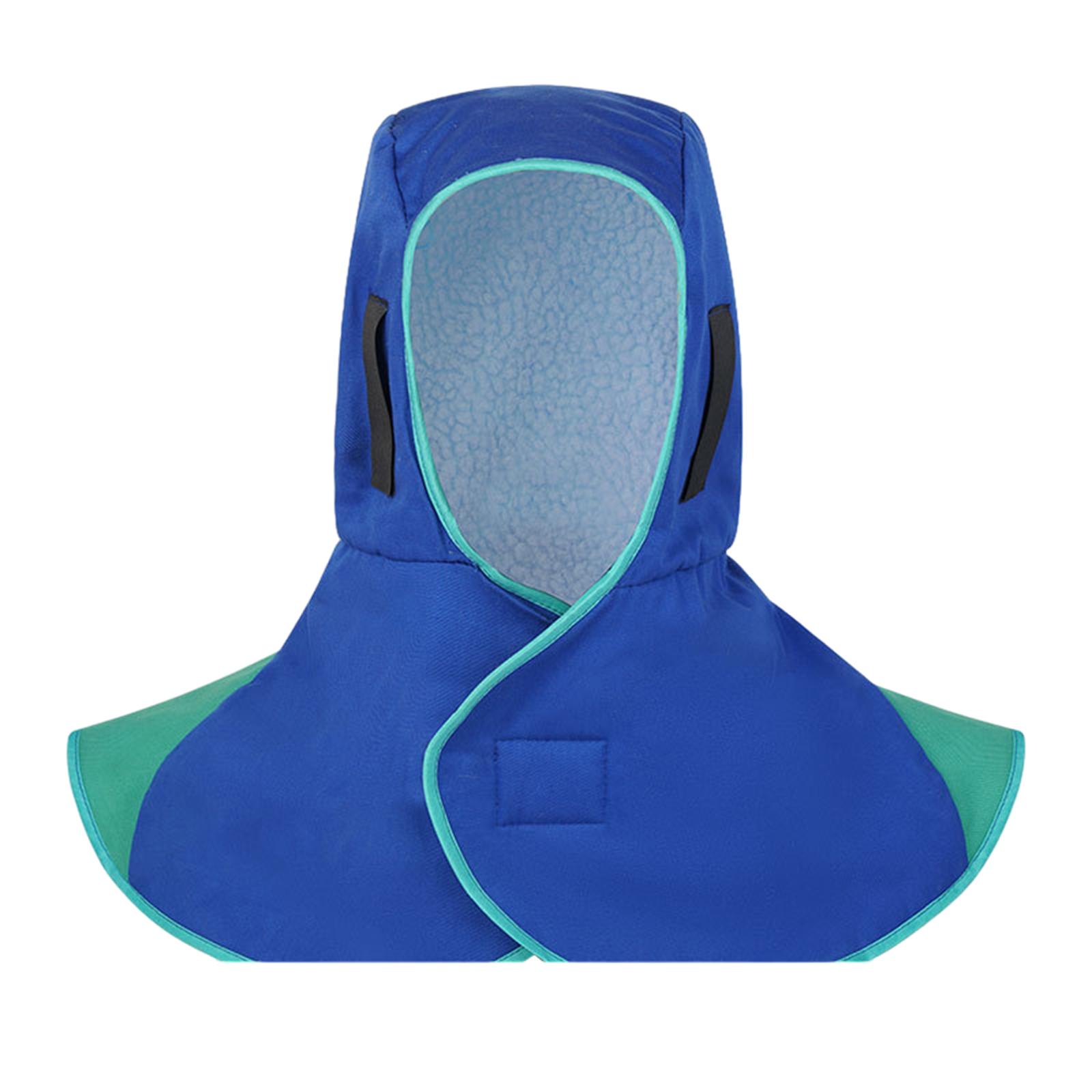 Ioensy - Capuchas De Soldadura Protectoras Completas Protector De Cuello De Soldadura Multifuncional Duradero Azul