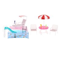 Bothyi - Juego De Piscina Para Muñecas, Regalos De Cumpleaños, Juego De Piscina Para Muñecas De 30Cm, Niños