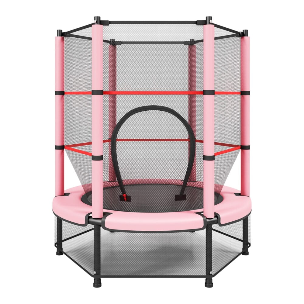 Cama Elástica Diseño Alto 140cm Rosada Ifree Lubabycas