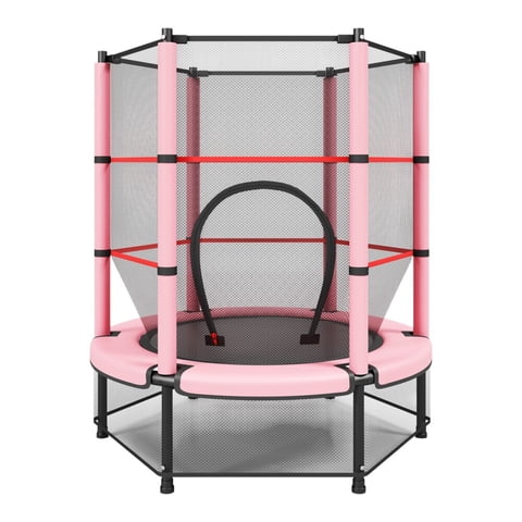 Cama Elástica Diseño Alto 140Cm Rosada Ifree Lubabycas