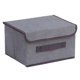 thumbnail image 4 of Caja De Almacenamiento Plegable Con Tapa, Organizador De Aperitivos, Contenedor, Armario S Gris, 4 of 5