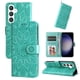thumbnail image 1 of Funda tipo cartera FOXDOCK para Samsung Galaxy S24 Plus , diseño girasol en relieve, cuero PU, cierre magnético, soporte y tarjetero, 1 of 5