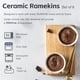 thumbnail image 2 of Nuwave 6Pc 8Oz Ceramic Ramekins, 4.3 Wide, 2 Tall, Ivory W, 2 of 3