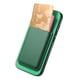 thumbnail image 2 of Funda de Cuero Magnética con Tarjetero para iPhone 14 Plus Cubierta Delgada Verde, 2 of 5