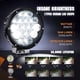 thumbnail image 3 of Luz de conducción LED Nilight 7" 85W 10200 lm haz puntual y haz de inundación IP68, 3 of 9