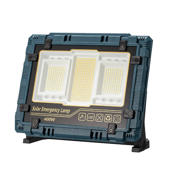 Lampara Energia Solar Panel Powerbank 400w Luz Led Camping