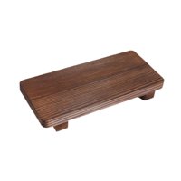 Bothyi - Jabonera Con Pedestal De Madera, Bandeja De Exhibición Multifuncional Para Lavabo De Interior.