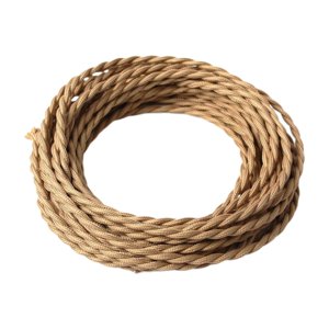 Ioensy - Cable De Luz Colgante Retro De 5 M, Cable De Lámpara Diy Para Sala De Estar, Dormitorio, Marrón