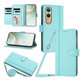 thumbnail image 1 of Funda Billetera de Cuero Sintético para OnePlus Nord CE4 Lite 5G, Verde Claro, 1 of 6