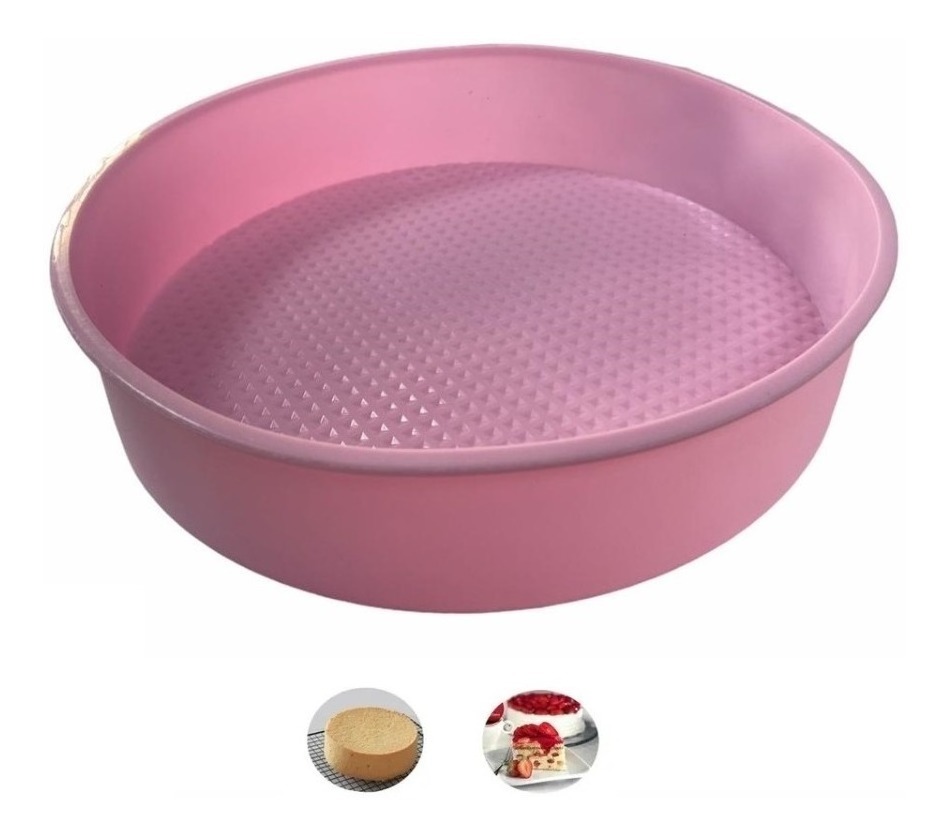 Genérico - Molde Silicona Queque Molde Torta Molde De Silicona Redondo