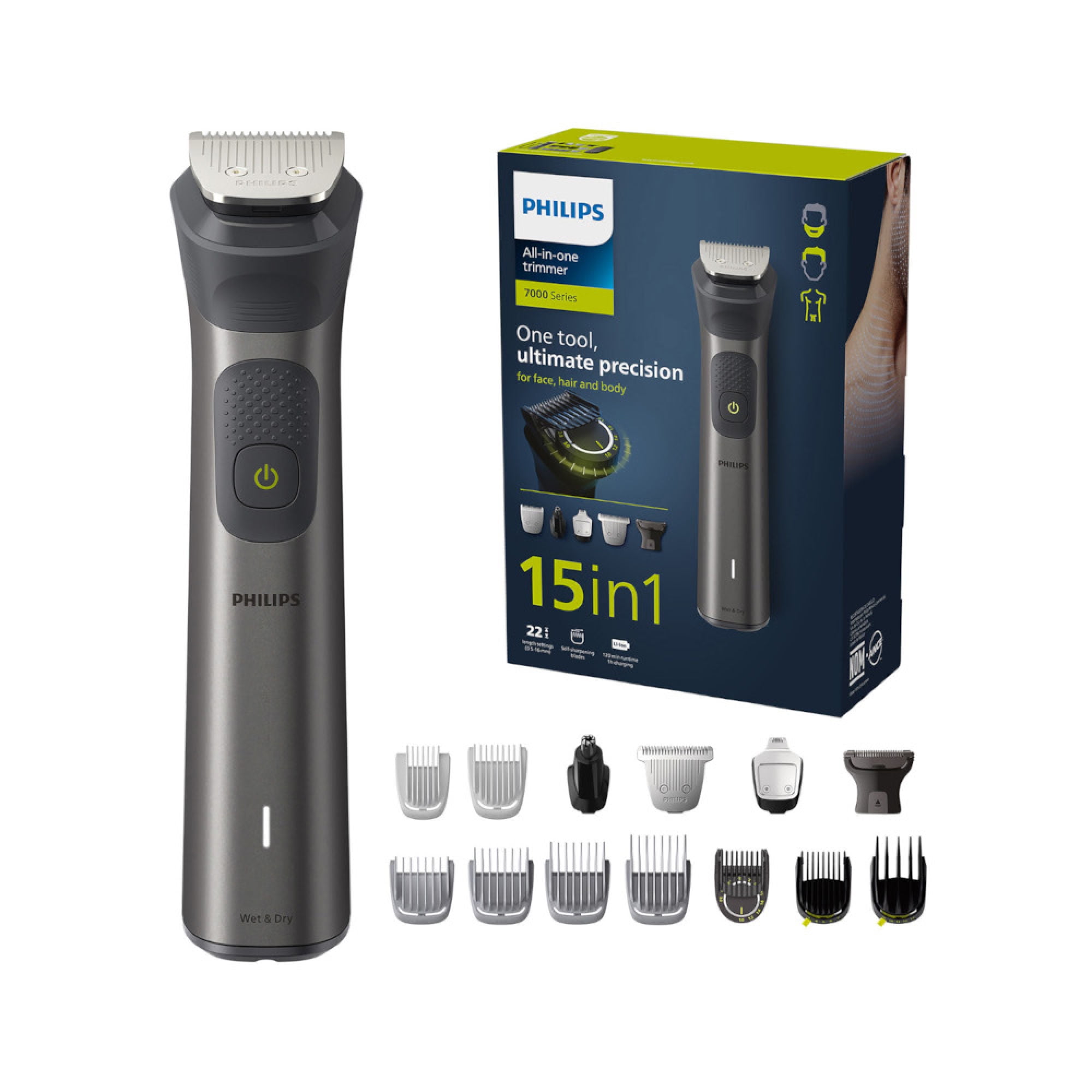 Afeitadora Philips Multigroom Serie 7000 Mg7940/15 Negro