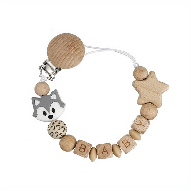 The Ultimate Comfort Package: Baby Beech Pacifier Clip, Anti-drop Chain, Cartoon Bear Toy Teether & Anti-drop Rope