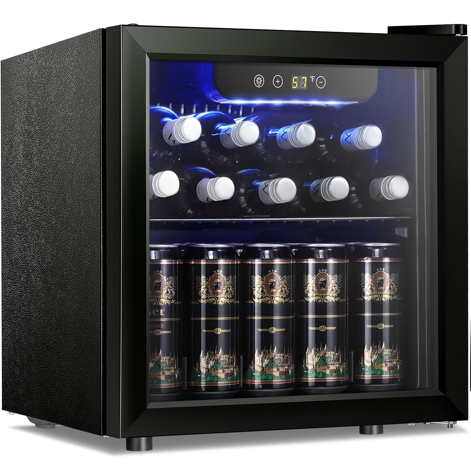 Refrigerador De Bebidas Antarctic Star, 12 Botellas, 48 Latas, 1.3 Pies Cúbicos Ft.