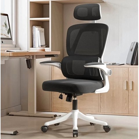 Riqui - Silla Ergonómica Negra/Blanca