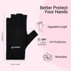 thumbnail image 2 of Guantes de protección UV AIRSEE para manicura con lámpara de uñas, color negro, 2 of 3