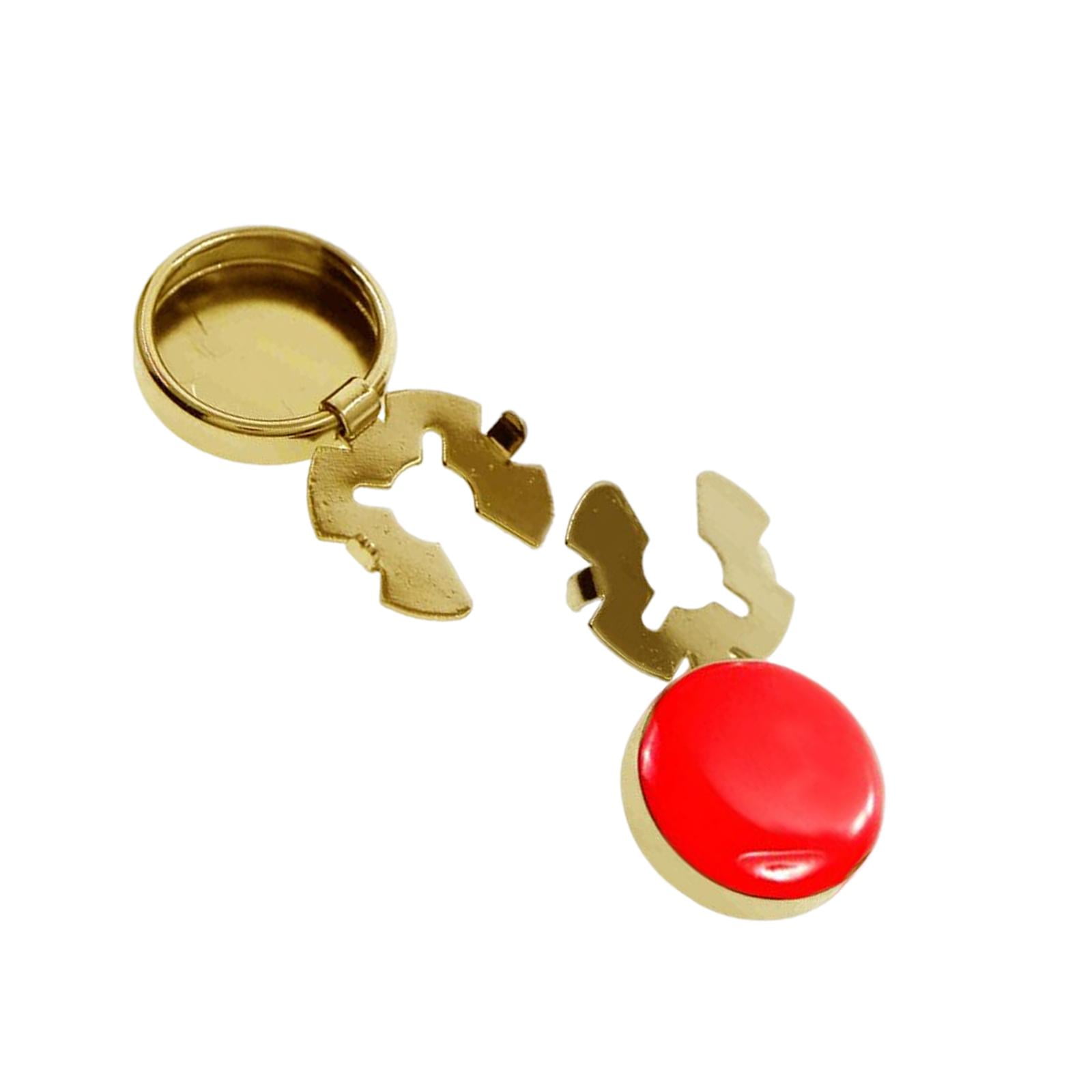 Magideal - 2x Gemelos De Metal Para Hombre, Decoraciones Para Trajes, Camisas De , Decoración , 17,5 Mm De Diámetro, Cubiertas De Botones Clásicas P , Rojo