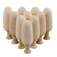Magideal - 10 Piezas De Adornos De Madera Sin Terminar, Juguete De Dibujo De Graffiti, Arte Creativo, Manualidades De Madera Para Chimenea, Vacaciones, Comedor, , 2,5 Cm X 7 Cm 25 Cm X 7 Cm