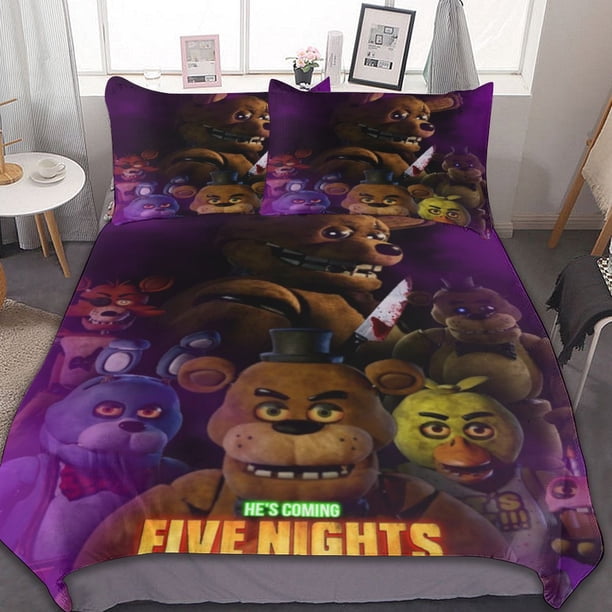 Bedding Duvet Cover Set of Kids Five Nights At Freddy Comforter Cover Set 3PCS Bedding Set