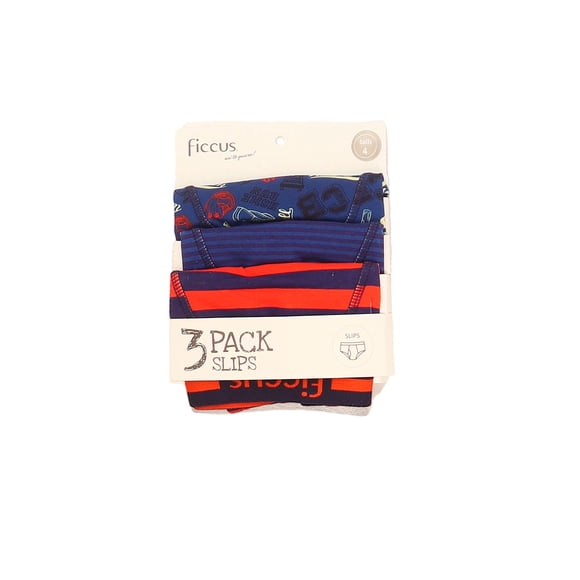 Pack triple briefs kids niño ficcus
