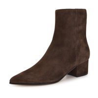 Bootie Nine West Maribu Para Mujer, Gamuza Marrón Oscuro, 10Us/41Eu