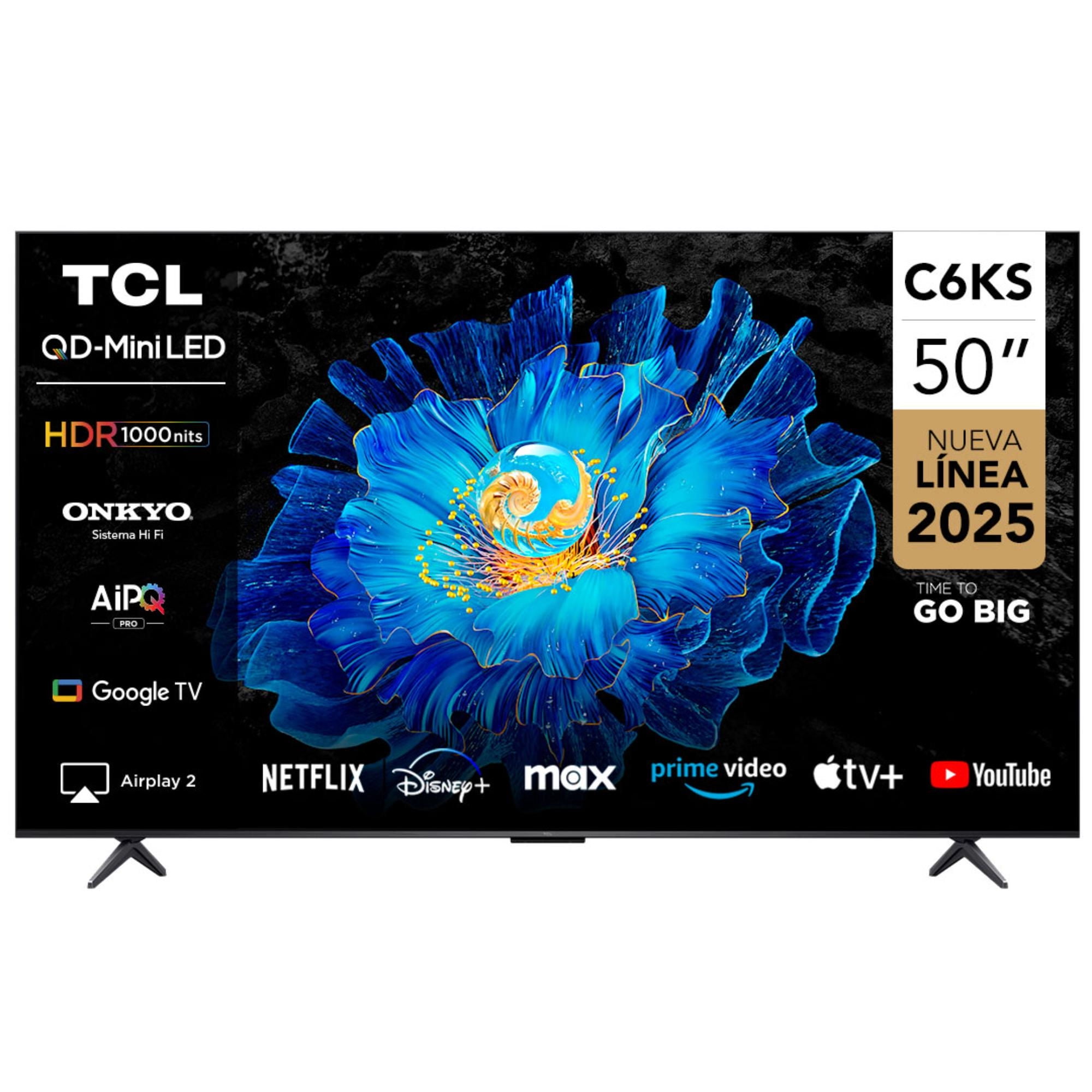 Televisor 50" Miniled 4k Uhd 50c6ks Tcl