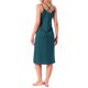 thumbnail image 3 of INSPIRE CHIC Vestido de dormir para mujer de satén sin mangas con doble tirante espagueti cruzado en la espalda, escote en V sexy, midi, para salón, talla S, azul, 3 of 6