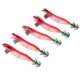 thumbnail image 4 of 5pcs Luminous Squid Jigs Se?uelos De Pesca De Agua Salada Pulpo Squid Hooks Red, 4 of 5