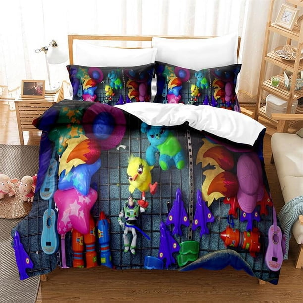 Toytory 3 PCS Comforter Set with 2 Pillowcases,Toytory Bedding Set Sheet Set for Kids Adults,All Season Lightweight