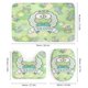 thumbnail image 3 of Rana Keroppi-theme 4-Piece Shower Curtain Set with Rugs, Waterproof Bathroom Decor Set Includes Bath Mat, U-Shaped Rug, Toilet Lid Cover and Curtain with Hooks, 3 of 6