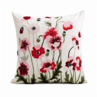 Genérico - Fundas De Cojines Bordadas A Elección 45X45 Diseño 43 Color Blanco