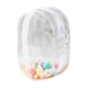 thumbnail image 2 of Mini Estuche De Almacenamiento De Figuras, Bolsa Pequeña De PVC A Prueba De Polvo Para Muñecas, Llavero Blanco Con Bola, 2 of 2