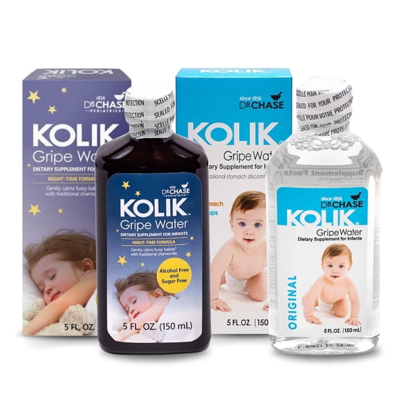 Agua de Gripe Dr. Chase Kolik Alivio para Cólico del Bebé, 2 Unidades