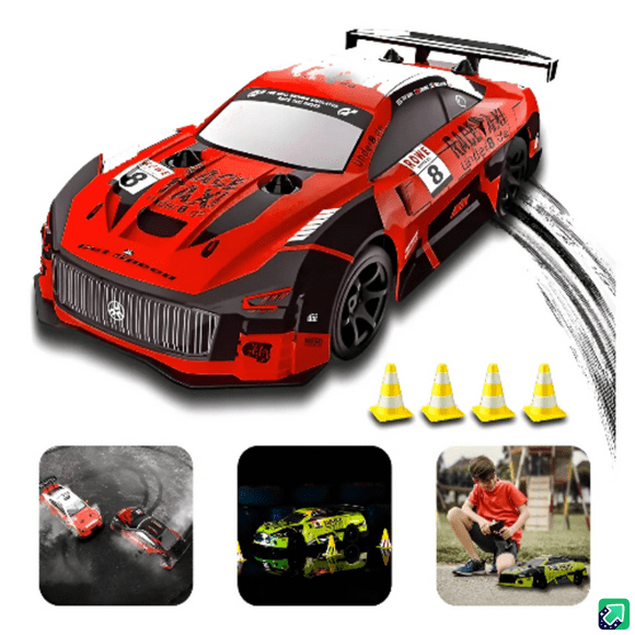 Auto Drift Control Remoto 4x4 Luces Neumáticos Repuestos