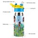 thumbnail image 3 of Press Start Botella de Agua con Tapa Pop Top de Un Toque, Acero Inoxidable, a Prueba de Fugas, para Deportes, Botella Infantil azul 12 oz, 3 of 6