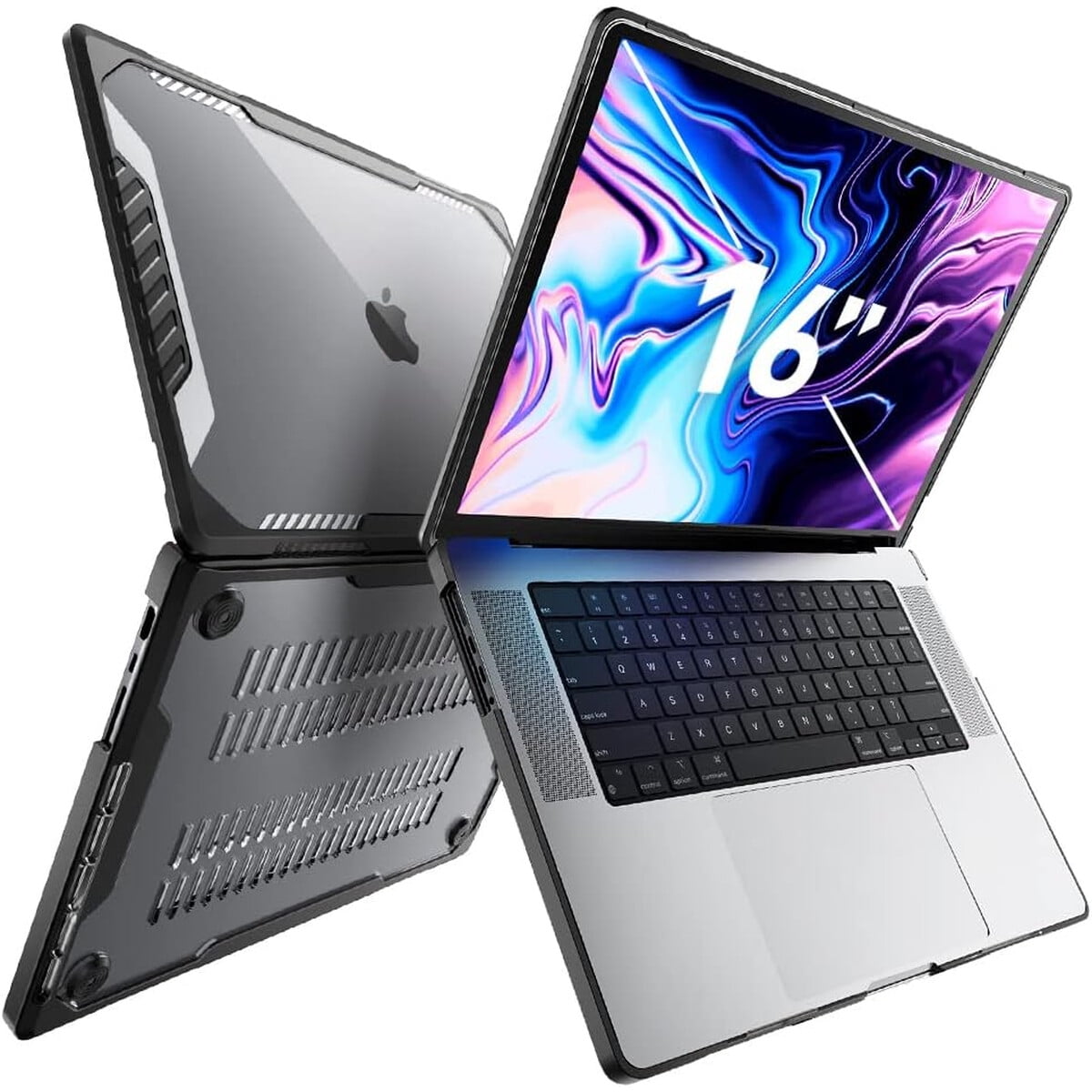 Funda Supcase Macbook Pro 16 Pulgadas M3 M2 M1 Negra
