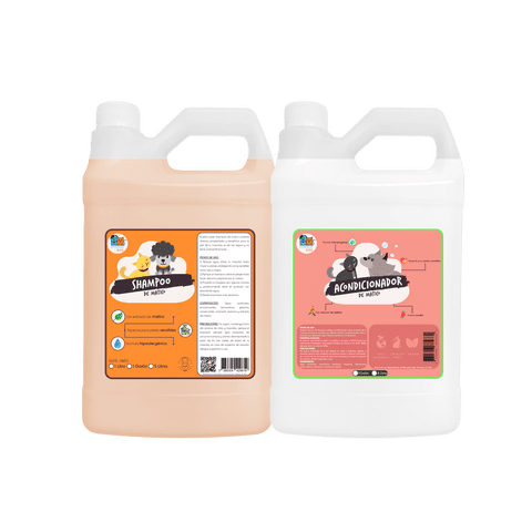 Mascokits - Kit Shampoo & Acondicionador Matico 1 Galón Perros Mascotas