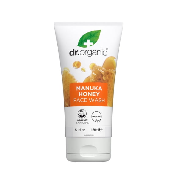 Face Wash Dr. Organic Miel de Manuka, limpiador suave, 150 ml